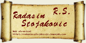 Radašin Stojaković vizit kartica